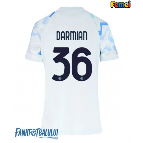 Inter Milan Matteo Darmian #36 Tricou Fotbal Replică 2025-26 Femei Deplasare Inter Milan Matteo Darmian #36 Tricou Fotbal Replică 2025-26 Femei Deplasare